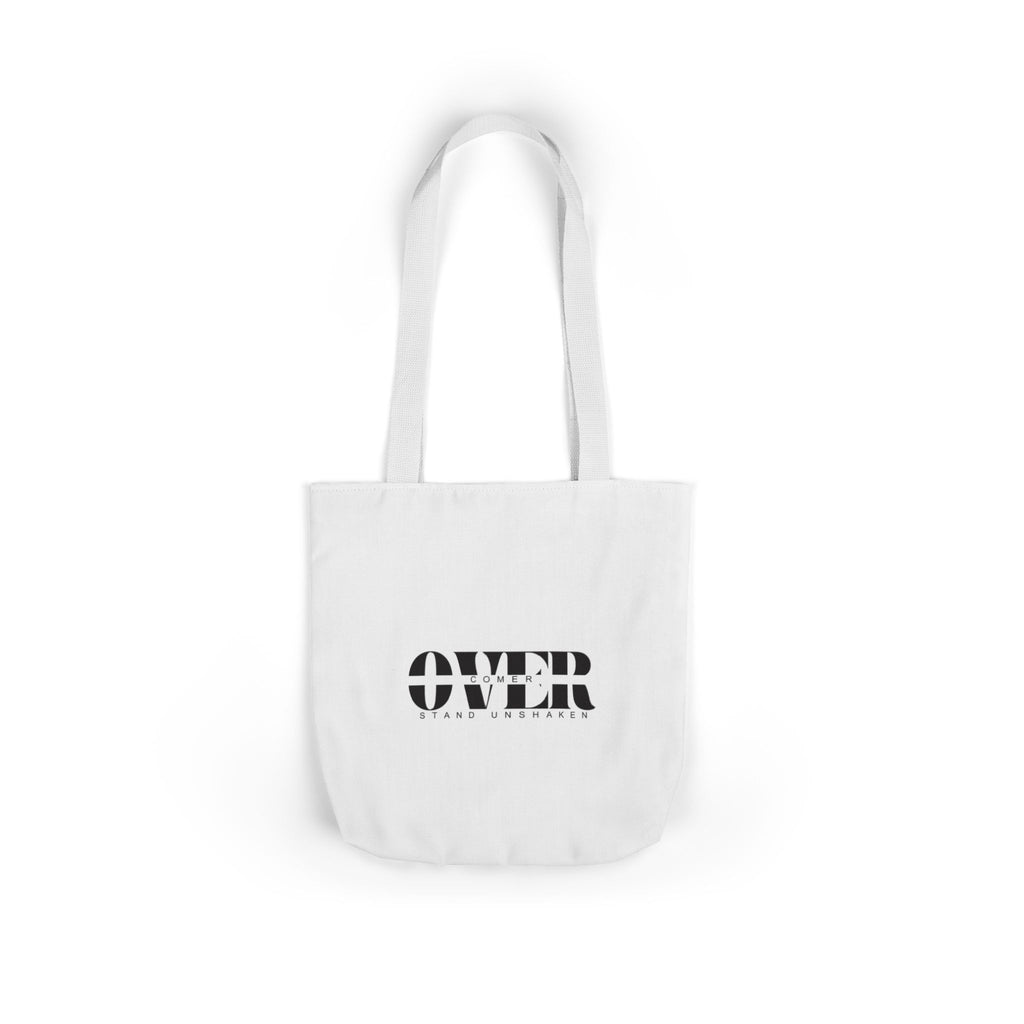 Canvas Tote — "OVER" Stencil Logo Eco Bag