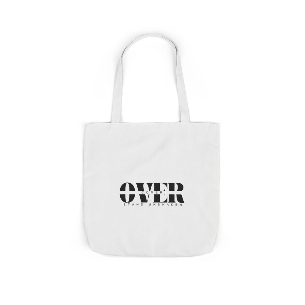 Canvas Tote — "OVER" Stencil Logo Eco Bag