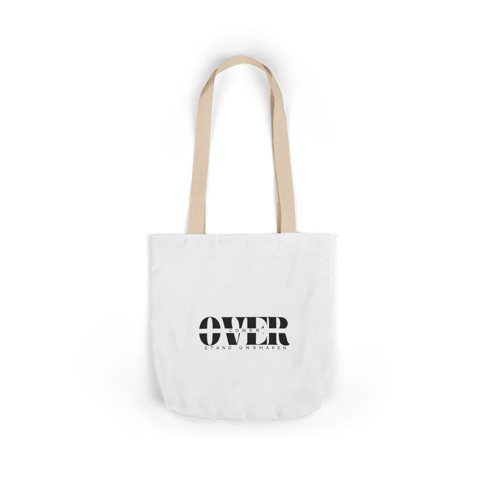Canvas Tote — "OVER" Stencil Logo Eco Bag