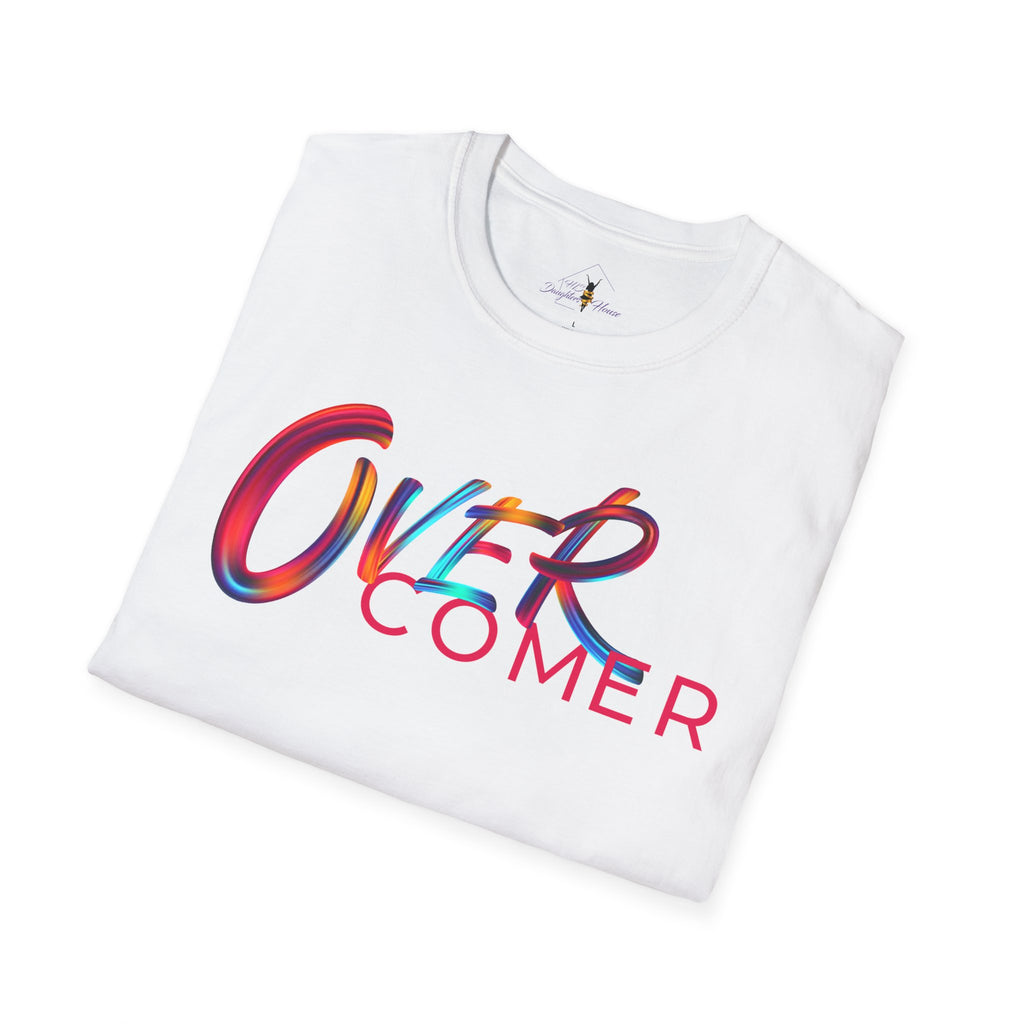 Over Colorful Script T-Shirt — Bold 'OVER' Graphic Tee