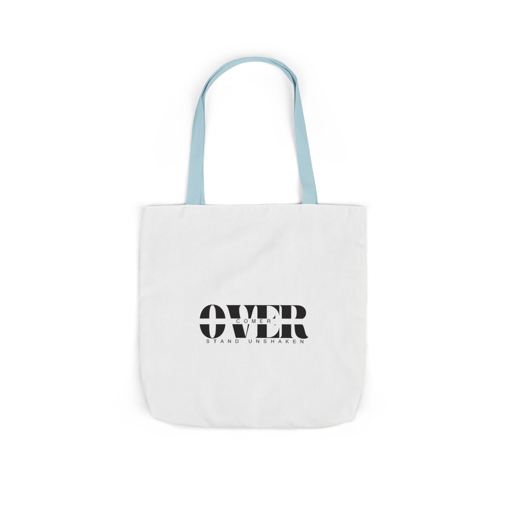 Canvas Tote — "OVER" Stencil Logo Eco Bag