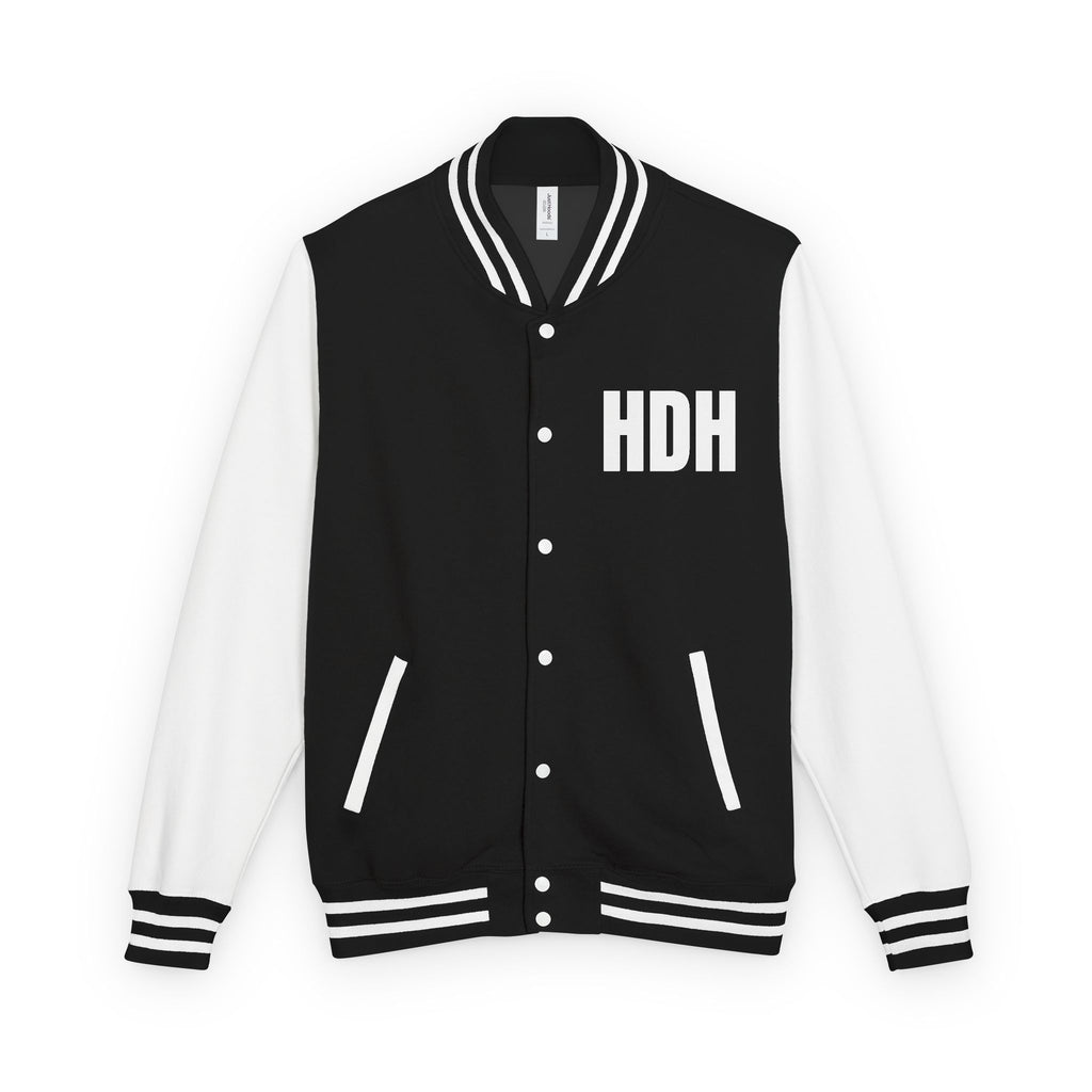 HDH Unisex Heavyweight Letterman Jacket, Stylish Team Jacket, Casual Streetwear