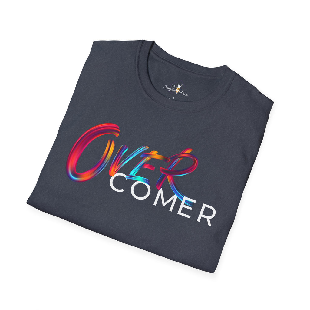 Over Colorful Script T-Shirt — Bold 'OVER' Graphic Tee