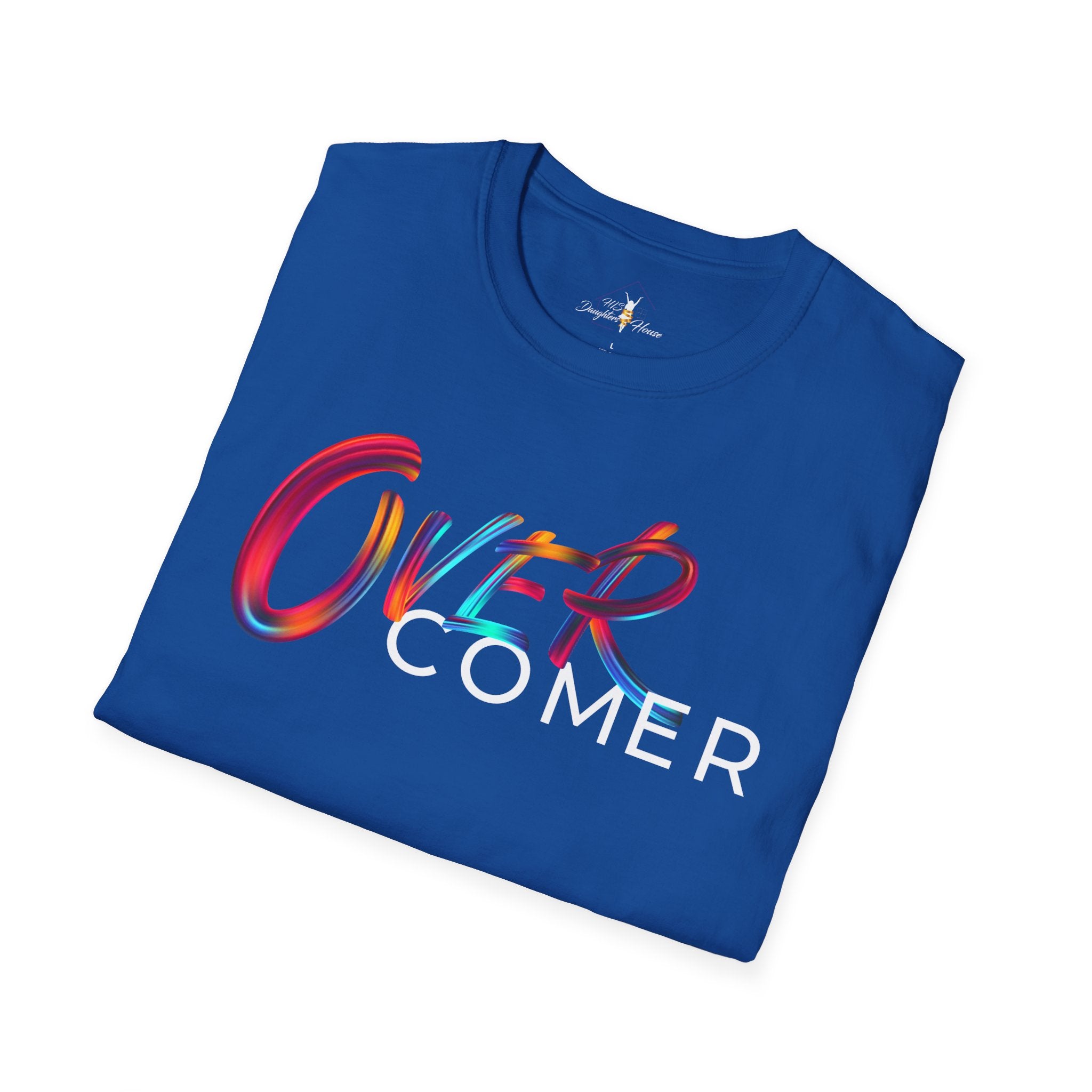 Over Colorful Script T-Shirt — Bold 'OVER' Graphic Tee
