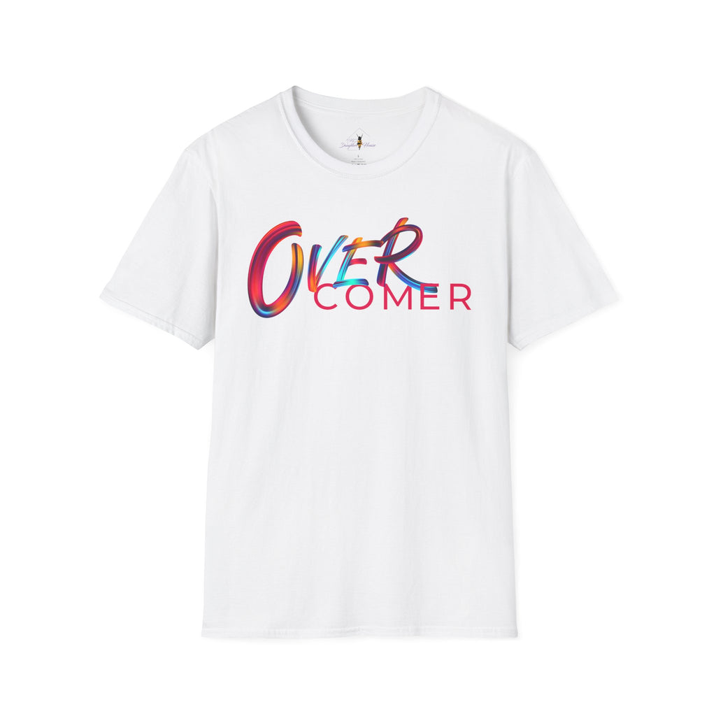 Over Colorful Script T-Shirt — Bold 'OVER' Graphic Tee
