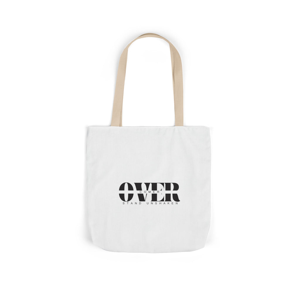 Canvas Tote — "OVER" Stencil Logo Eco Bag
