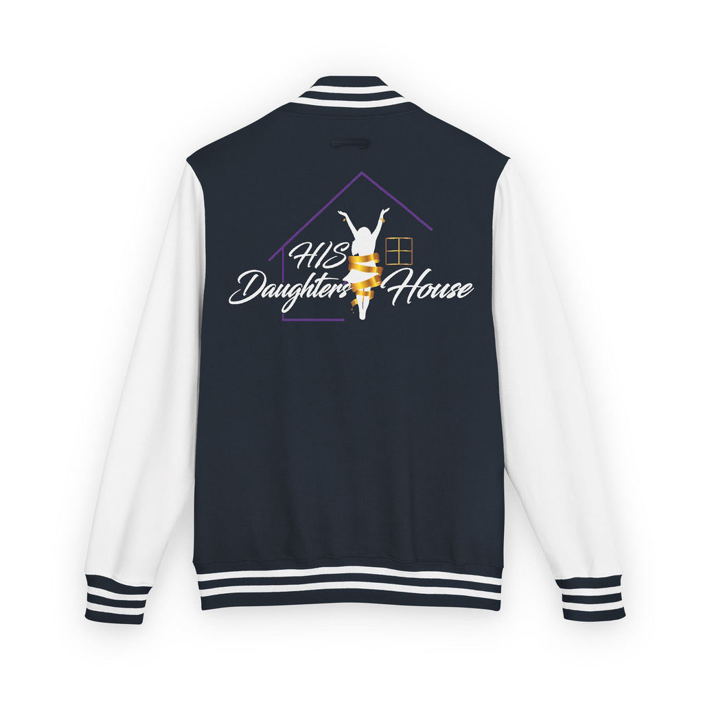 HDH Unisex Heavyweight Letterman Jacket, Stylish Team Jacket, Casual Streetwear