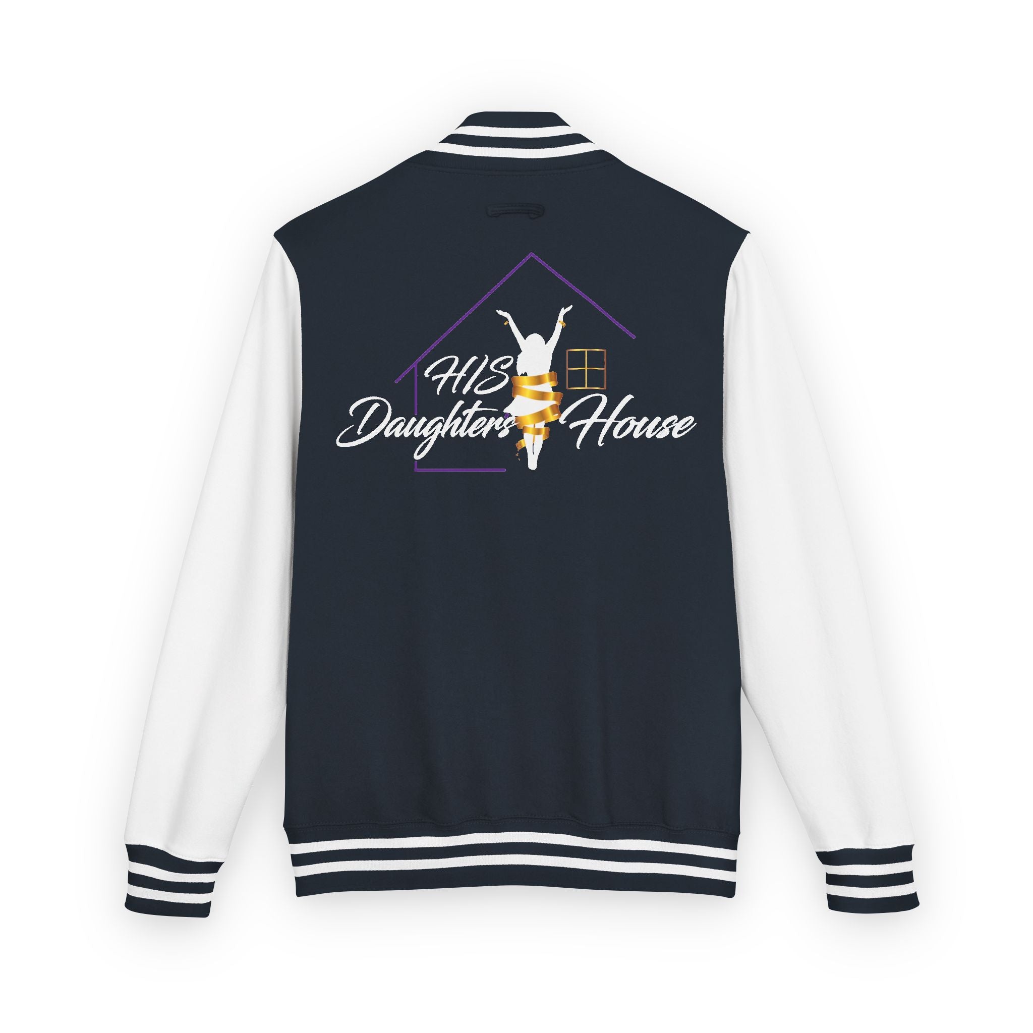 HDH Unisex Heavyweight Letterman Jacket, Stylish Team Jacket, Casual Streetwear