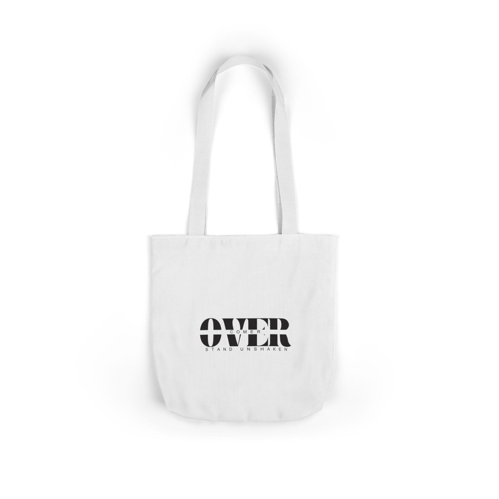 Canvas Tote — "OVER" Stencil Logo Eco Bag