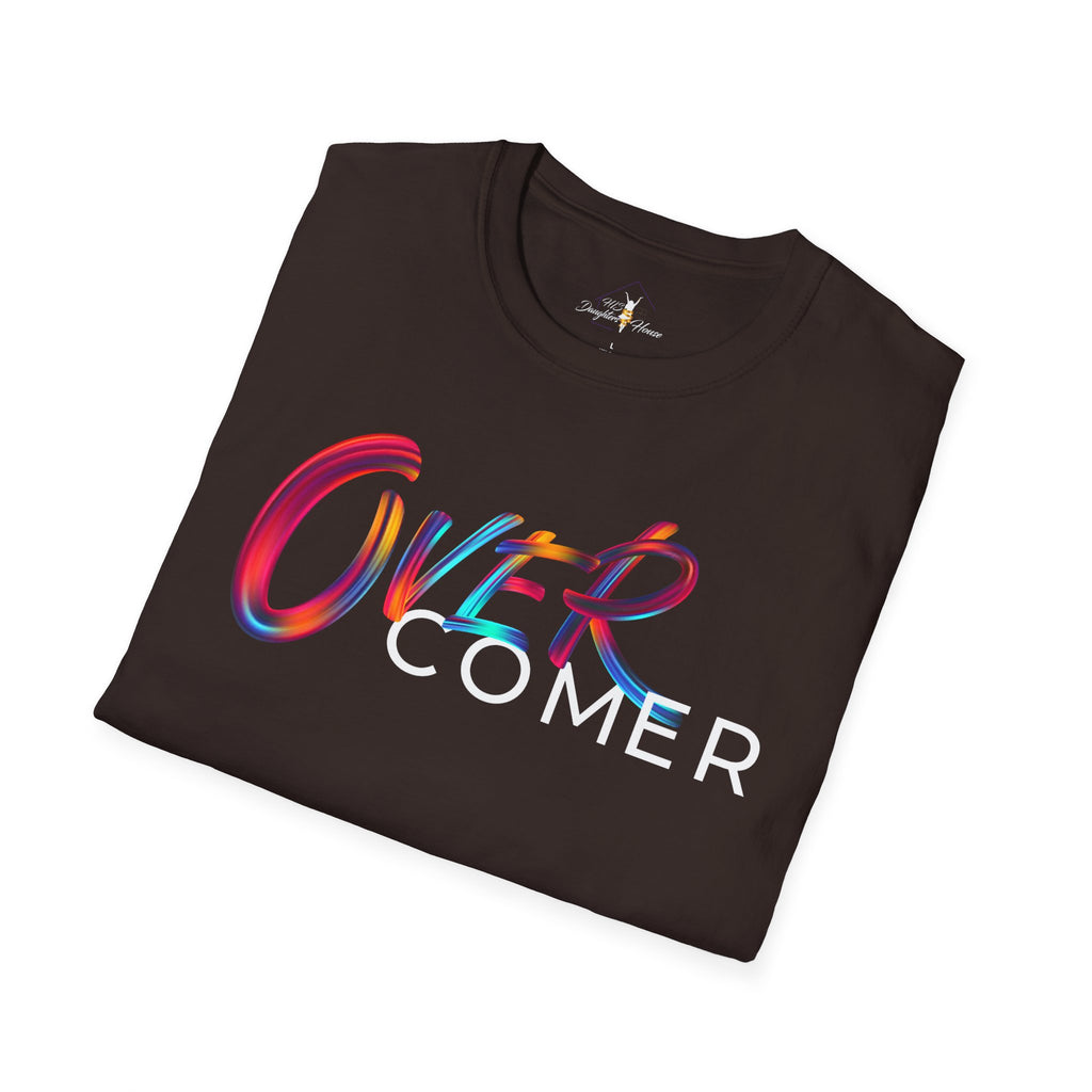 Over Colorful Script T-Shirt — Bold 'OVER' Graphic Tee