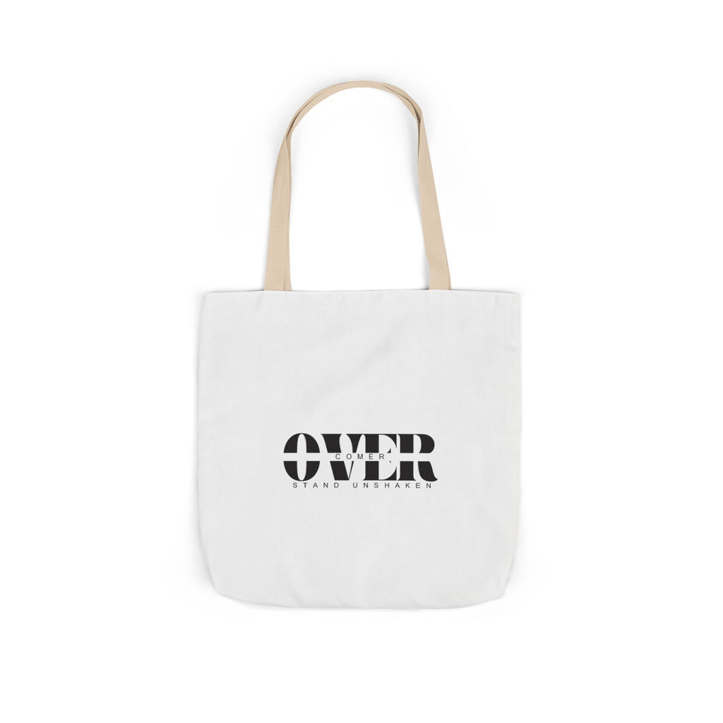Canvas Tote — "OVER" Stencil Logo Eco Bag
