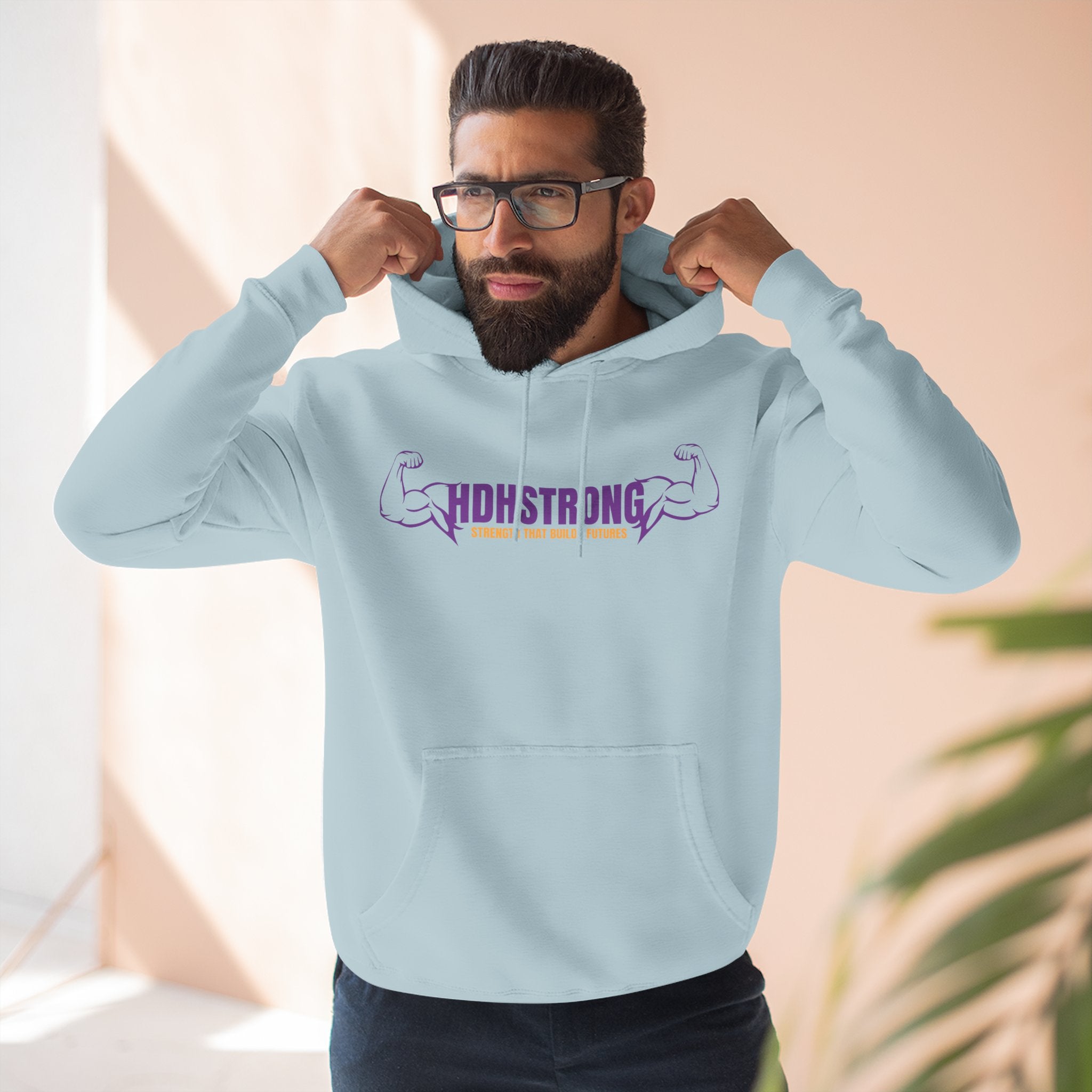 HDH Strong Hoodie — His Daughters House Support Pullover