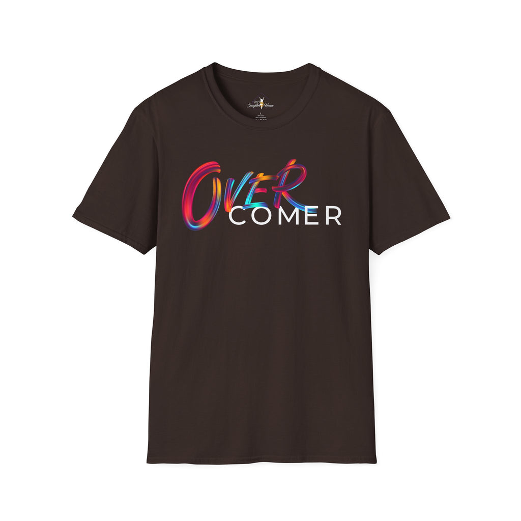Over Colorful Script T-Shirt — Bold 'OVER' Graphic Tee