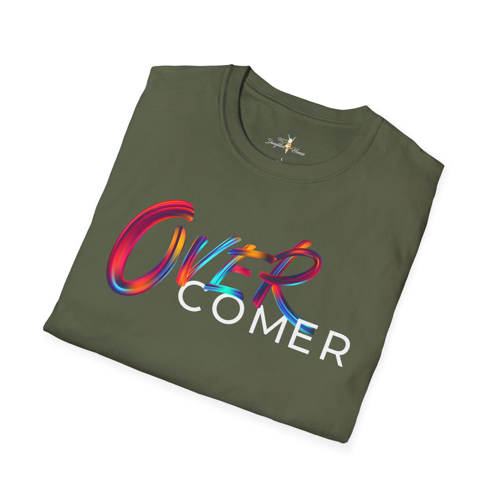 Over Colorful Script T-Shirt — Bold 'OVER' Graphic Tee