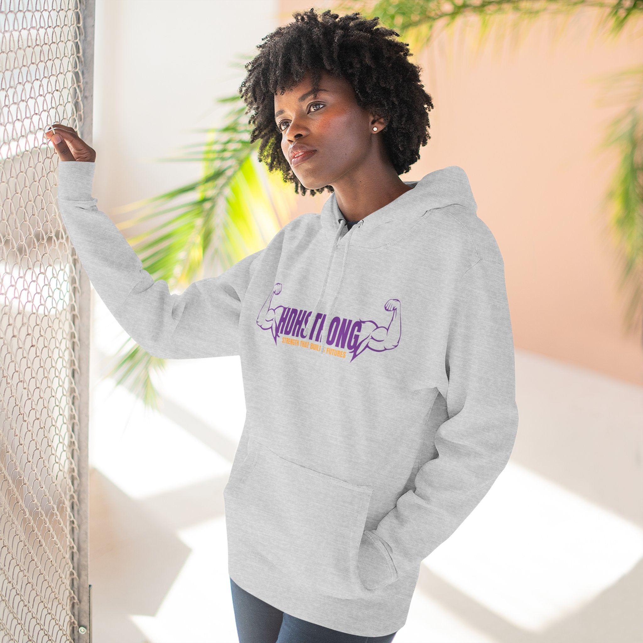 HDH Strong Hoodie — His Daughters House Support Pullover